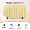 Exquisite Disposable Round Plastic Tablecloths – 6 Pack 84" Disposable Table Cloths – Indoor/Outdoor Party Tablecloth – Round Plastic Table Cover for Events & Party Supplies